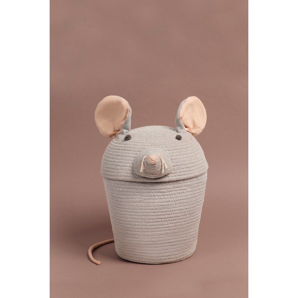 Siva tekstilna dječja kutija za pohranu ø 25x30 cm Renata the Rat – Lorena Canals-image-4