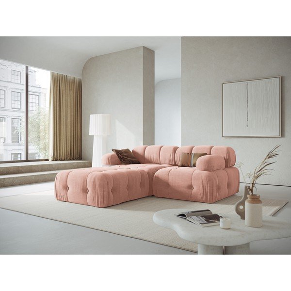 Svijetlo ružičasta kutna garnitura Ferento – Cosmopolitan Design-image-2