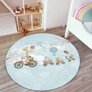 Svijetlo plavi dječji tepih ø 120 cm Comfort – Mila Home