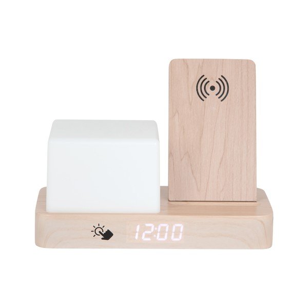 Digitalna/stolna budilica s bežičnim punjačem Retro LED Night Light – Karlsson-image-3