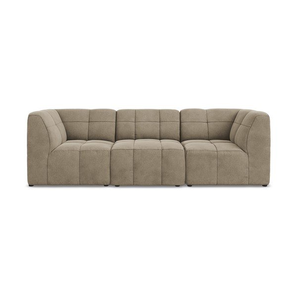 Smeđa baršunasti sofa 255 cm Aloha – Makamii-image-2