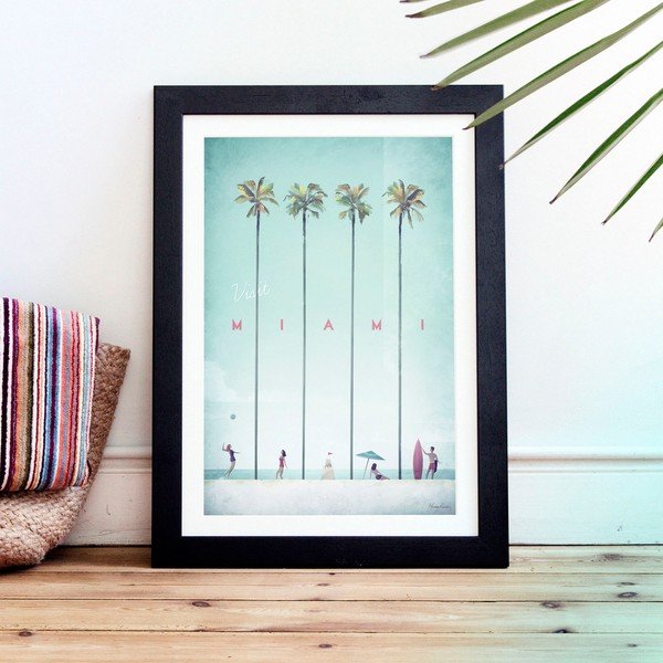 Poster Travelposter Miami, 30 x 40 cm-image-1