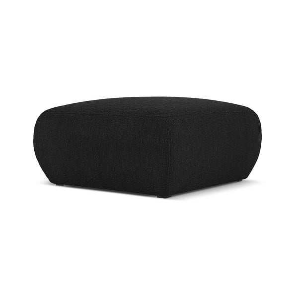 Crni tabure od bouclé tkanine Molino – Micadoni Home-image-1