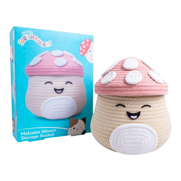 Bež tekstilna dječja kutija za pohranu ø 23x22 cm Fizz Malcolm – SQUISHMALLOWS-image-3