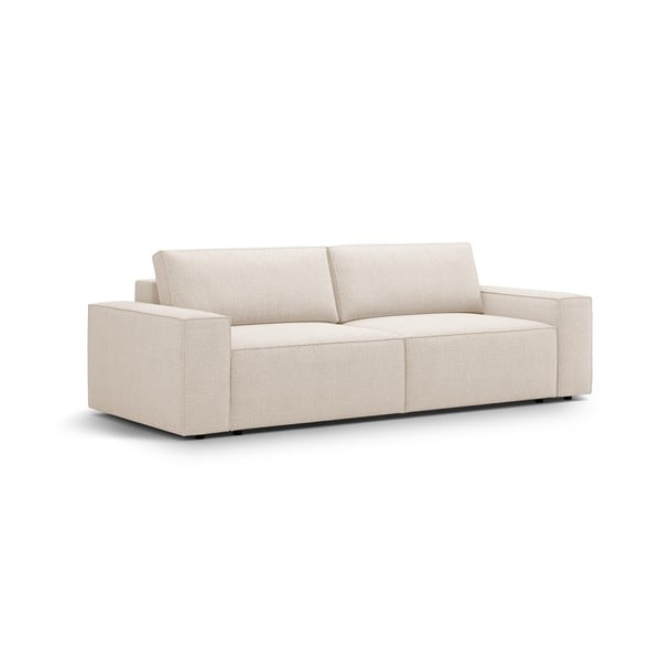 Bež sklopiva sofa od bouclé tkanine 247 cm Jodie – Micadoni Home-image-2