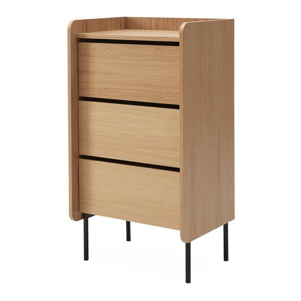 Visoka komoda u dekoru hrasta 60x108,5 cm Wrap - Bonami Selection-image-2