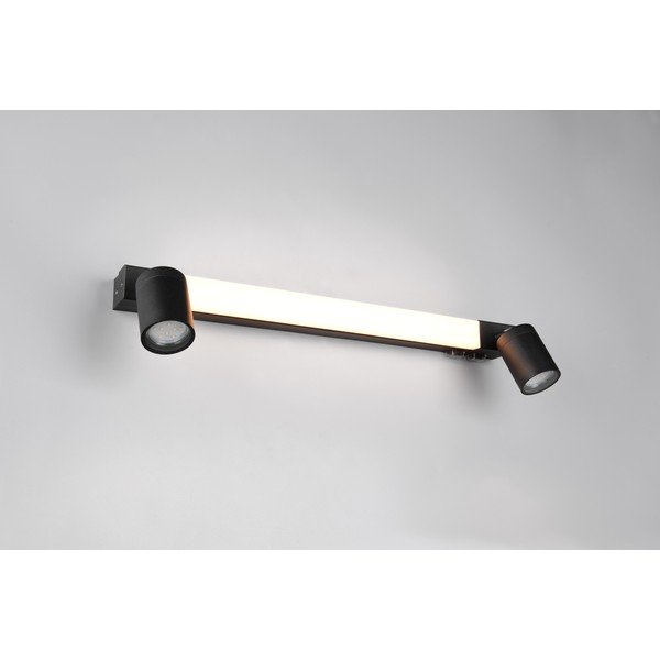 Mat crna LED zidna lampa Enrico – Trio-image-2