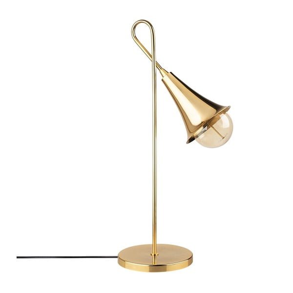Metalna stolna svjetiljka u zlatnoj boji Opviq lights Elisa