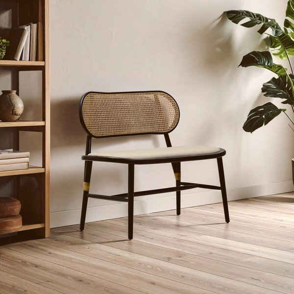 Podstavljena klupa u prirodnoj boji Cebu – Premier Housewares-image-1