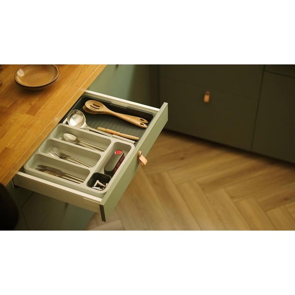 Sivi podesivi organizator za pribor za jelo Joseph Joseph DrawerStore-image-1