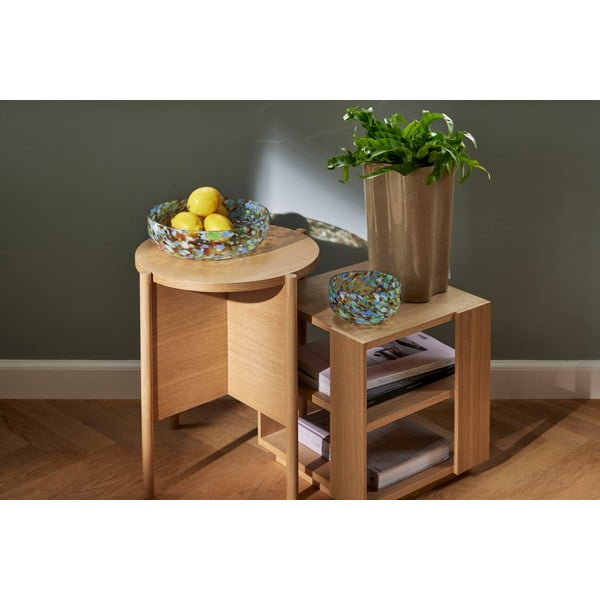 Okrugli pomoćni stol u dekoru hrasta ø 45 cm Heritage – Hübsch-image-1