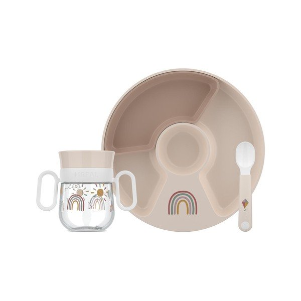 Plastičan dječji set posuđa 3 kom Sunshine & Rainbow – Mepal