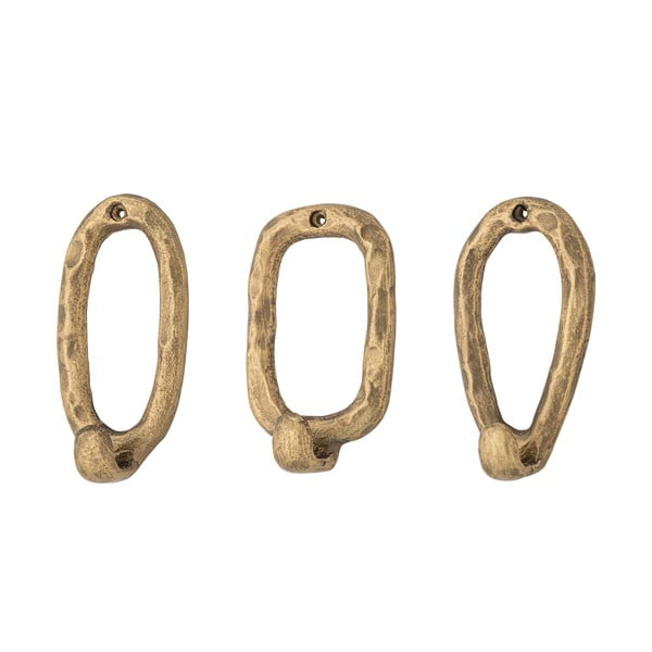 Metalne kuke u setu 3 kom u zlatnoj boji Cias – Bloomingville-image-2