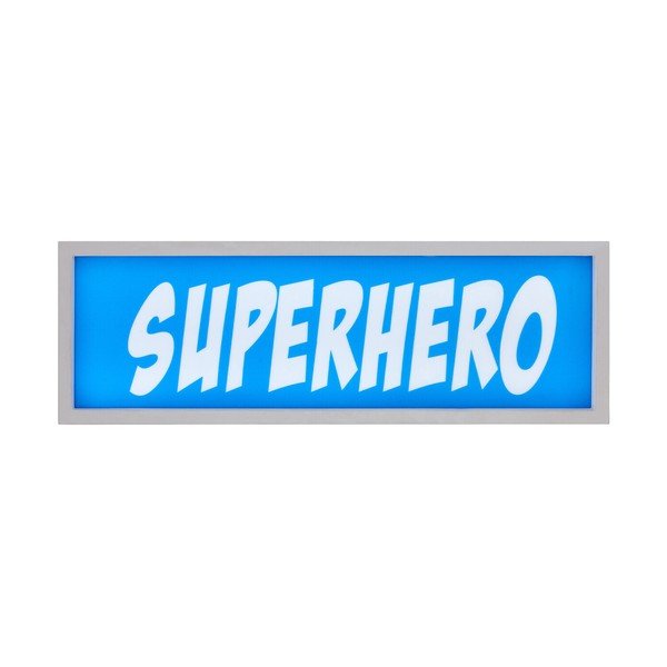 Plavi svjetlosni ukras na baterije Superhero – Premier Housewares-image-2
