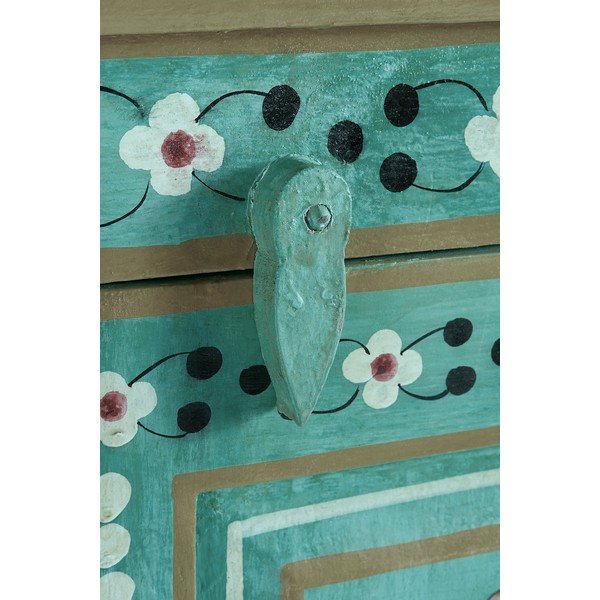 Zeleni ormarić od masivnog manga 87x152x38 cm Prem – Støraa-image-4