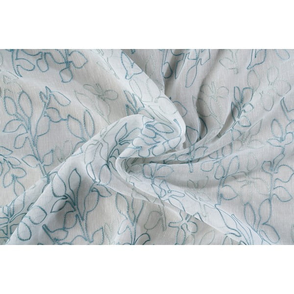 Bijelo-plava prozirna zavjesa 300x260 cm Urma – Mendola Fabrics