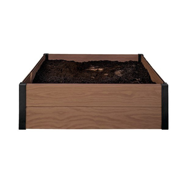 Smeđa kutija za cvijeće Keter Maple Square-image-1