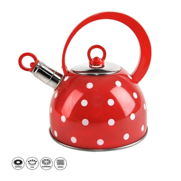 Čajnik od nehrđajućeg čelika sa preklopnom zviždaljkom Orion Karin, 1,8 l-image-1