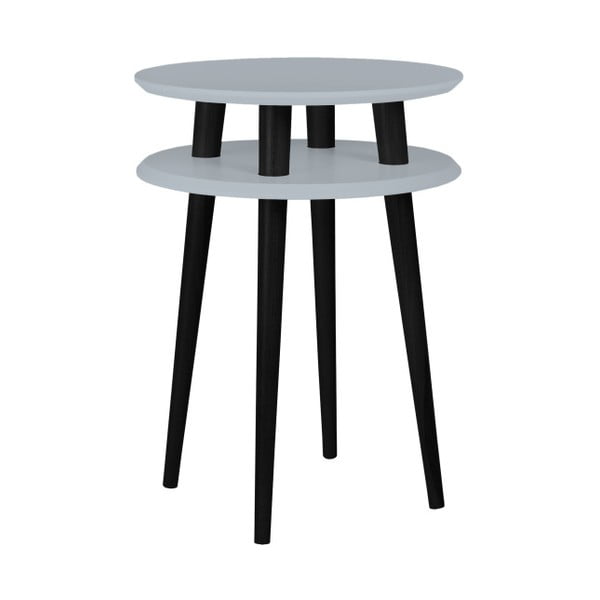 Tamno sivi pomoćni stolić s crnim Ragaba UFO nogama, Ø 45 cm