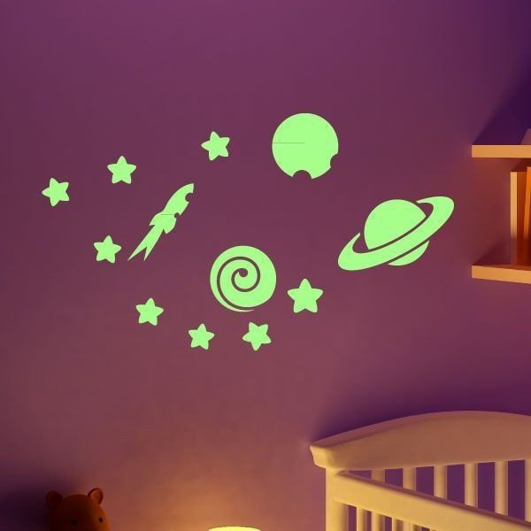 Naljepnica Planete i zvijezde svijetle u mraku, 55x10 cm-image-1