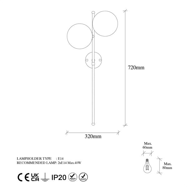 Bijela/mjedena zidna lampa Fazli – Opviq lights-image-4