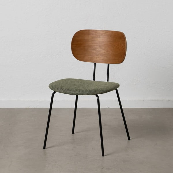 Zelene/smeđe blagovaonske stolice u setu 4 kom Cleo – Ixia-image-1