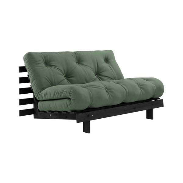 Promjenjiva sofa Karup Design Roots Black / Olive Green
