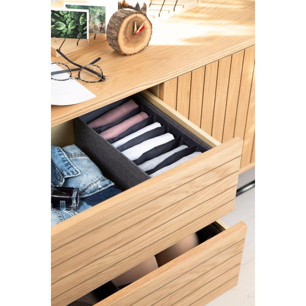 Sivi organizator za ladicu s pretincima Bigso Box of Sweden Drawer, 16,5 x 11 cm-image-1