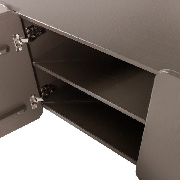 Smeđa TV komoda od masivnog bora 200x58x45 cm Root – WOOOD-image-4