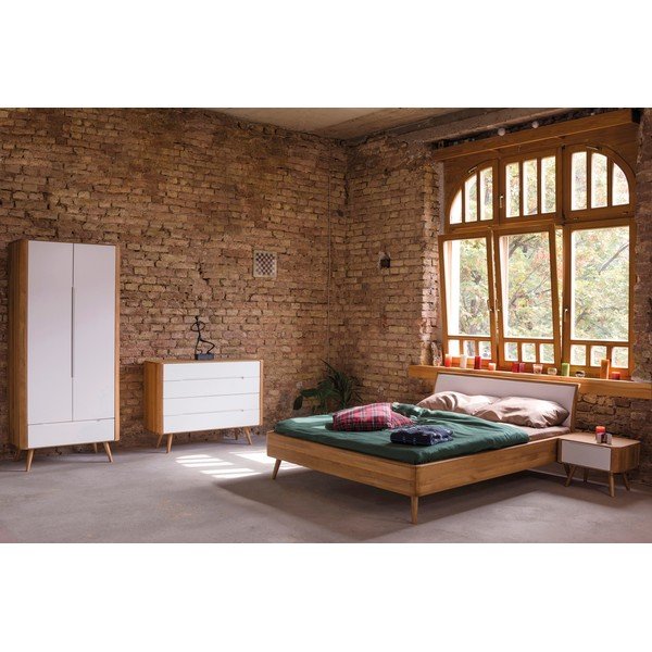 Krevet od hrastovine Gazzda Ena, 160 x 200 cm-image-1