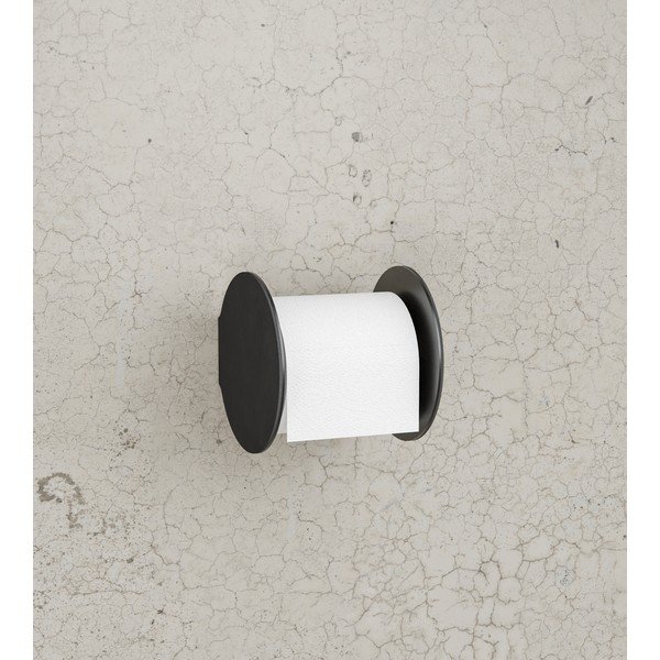 Crni zidni držač toaletnog papira Nupo – LIND DNA-image-1