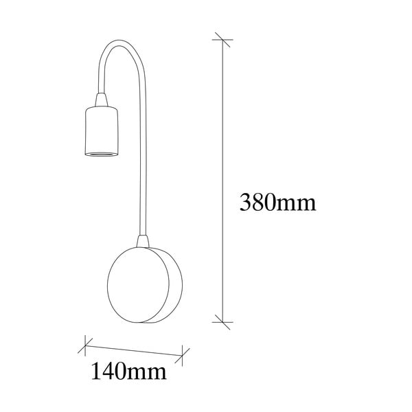 Crna zidna lampa Baston – Opviq lights-image-4