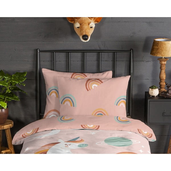 Flanelska dječja posteljina za krevet za jednu osobu 140x200 cm Unidance – Good Morning-image-2