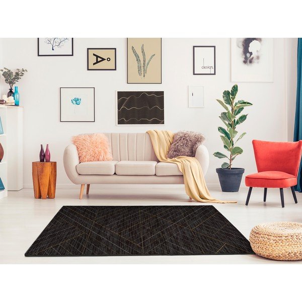 Crni tepih Universal Dark, 80 x 150 cm-image-1