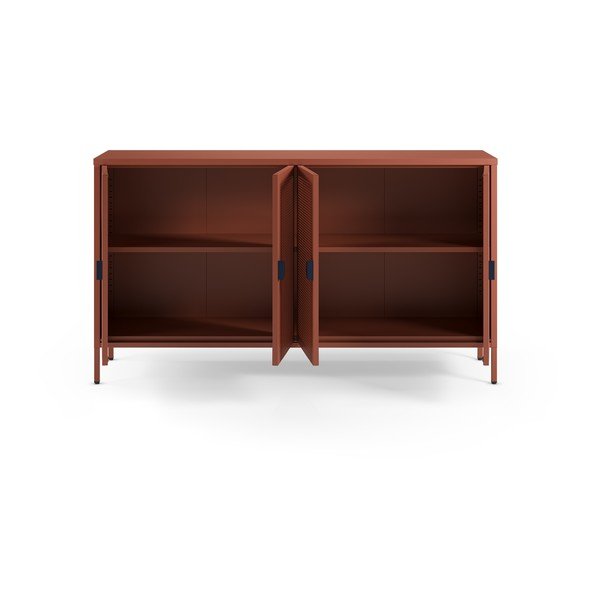 Metalni ormarić boje terakote 160x90x40 cm Sayla – Marckeric-image-1