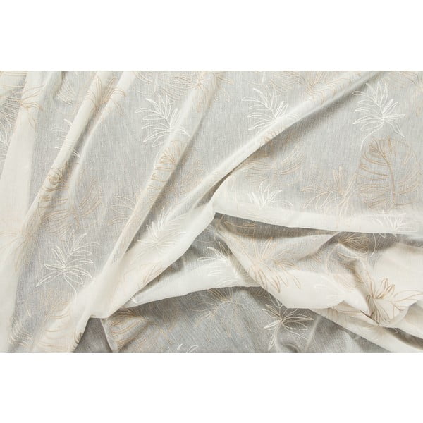 Bež prozirna zavjesa 140x260 cm Cybele – Mendola Fabrics-image-1