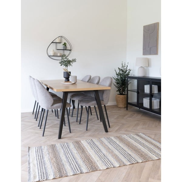 Crna metalna polica s više razina 60 cm Wrexham – House Nordic-image-4