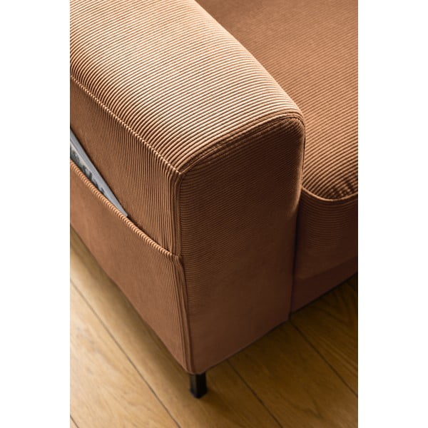 Narančasta/smeđa fotelja od samta Lofty Lilly – Miuform-image-4