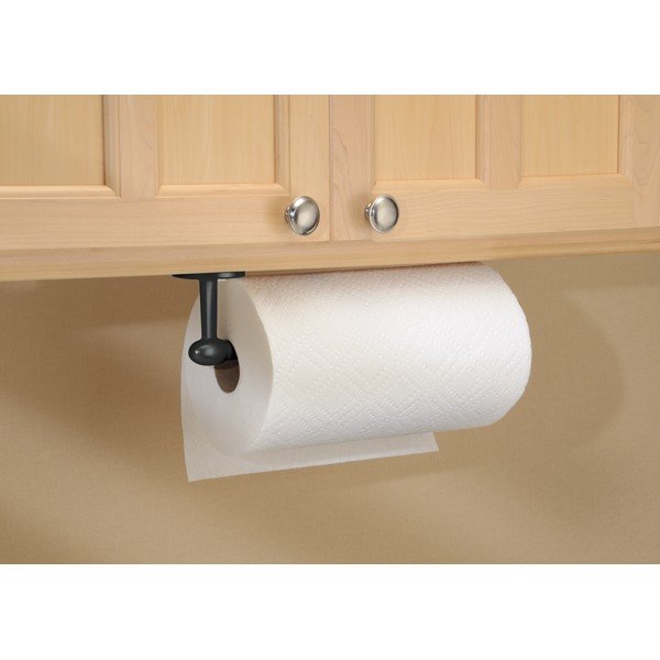 Crni metalni držač za papirnate ručnike iDesign Orbinni, 36 cm-image-1