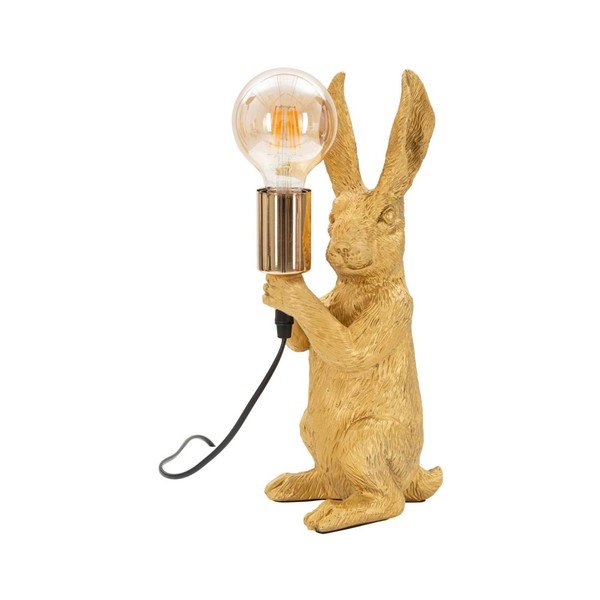 Stolna lampa u zlatnoj boji (visina 35,5 cm) Rubbit – Mauro Ferretti