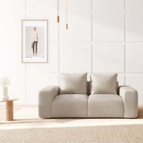 Bež sofa od bouclé tkanine 212 cm Monce – Rodier-image-1