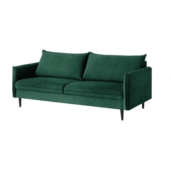 Tamno zelena baršunasta sofa 203 cm Juli – Ropez