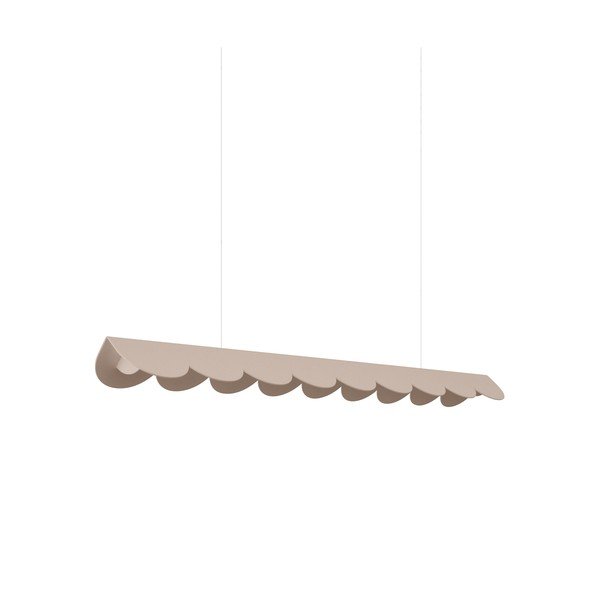 Smeđe-siva LED viseća svjetiljka aluminijska BISCUIT – Thoro
