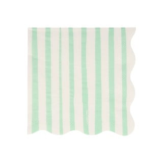 Papirnati ubrusi u setu 16 kom Mint Stripe – Meri Meri
