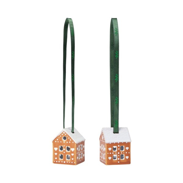 Keramički ukrasi za božićno drvce u setu 2 kom 5 cm Gingerbread – Kähler Design-image-2