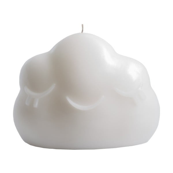 Bijela svijeća Fisura Cloud, vrijeme gorenja 30 sati