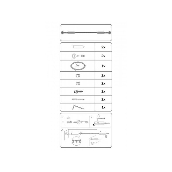Produžni metalni vitražni štap Race - Gardinia-image-2