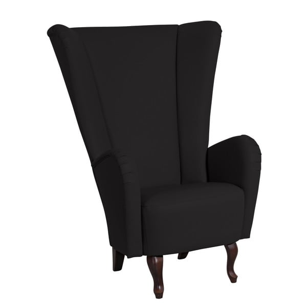 Crna fotelja od imitacije kože Max Winzer Aurora