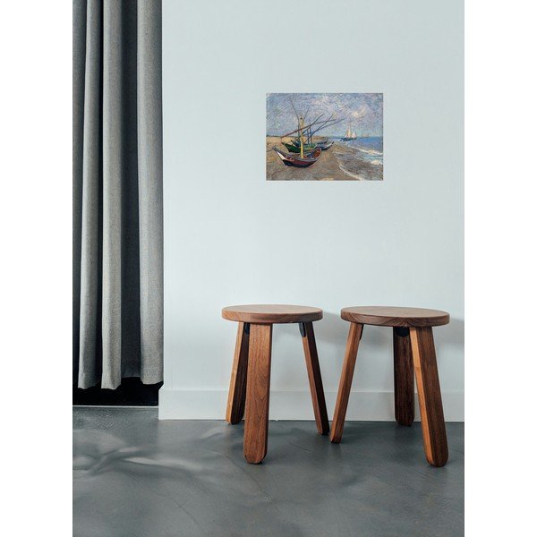 Reprodukcija slika Vincenta van Gogha - Fishing Boats on the Beach at Les Saintes-Maries-de la Mer, 40 x 30 cm-image-1