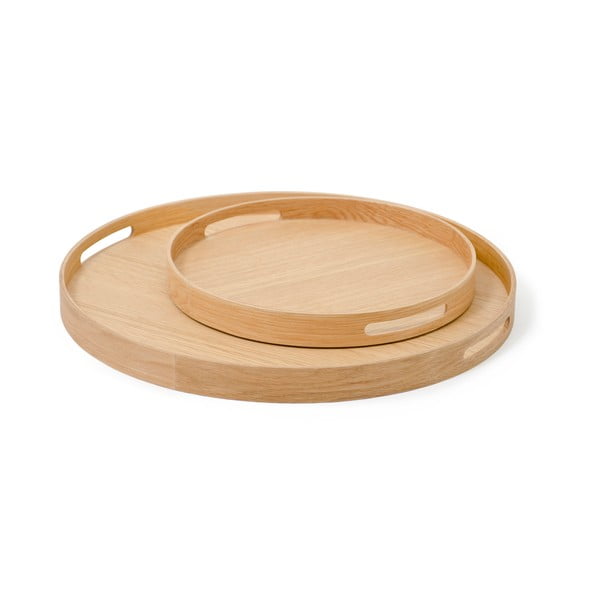 Okrugli drveni pladanj Wireworks Busboy Oak, ø 30,8 cm-image-2